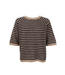 Black Colour Dell Striped Jumper - Black