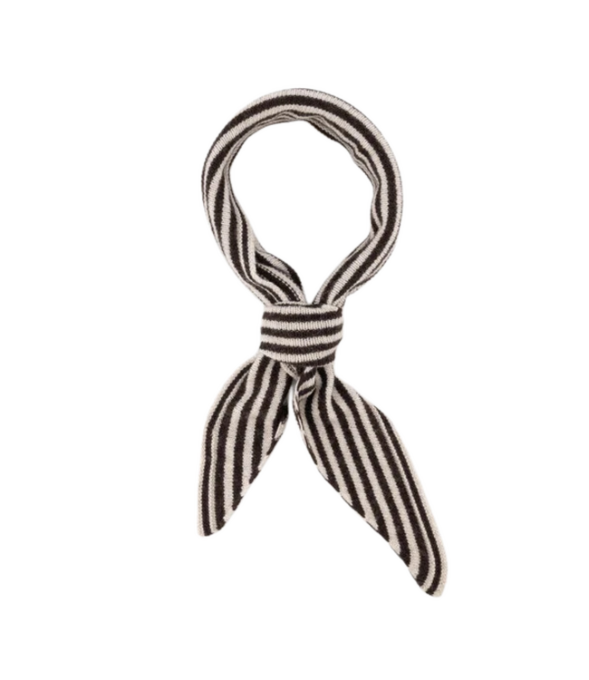 Color Club Sjaal Kaia Stripe - Dark Brown