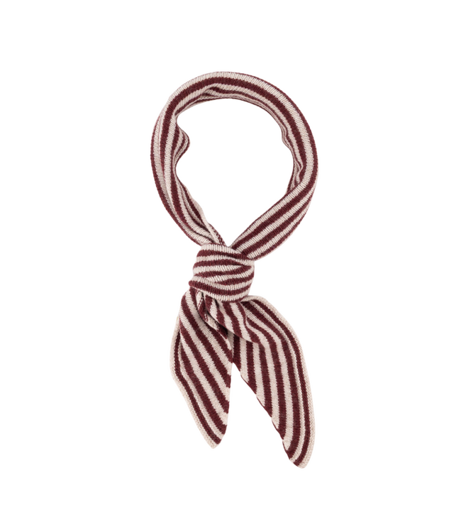 Color Club Sjaal Kaia Stripe - Bordeaux