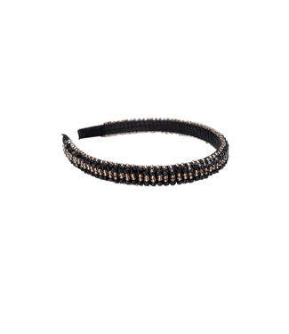 Black Colour Tirlin Headband - Black