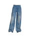 Denim Like Us Goldgarn Wallstadt Twisted Wide Leg - Mid Blue