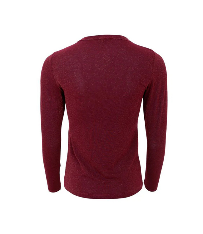 Black Colour Faye Lurex Blouse - Plum