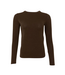 Black Colour Faye Lurex Blouse - Chocolate