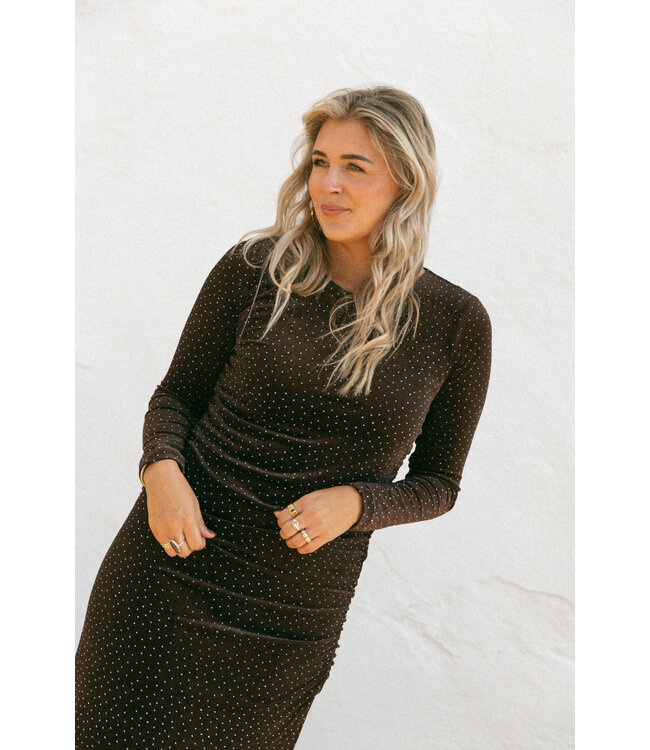 Bolina Island Fiesta Dress - Dark Brown