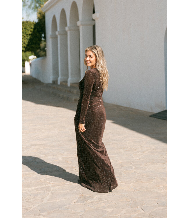 Bolina Island Fiesta Dress - Dark Brown