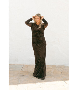 Bolina Island Fiesta Dress - Dark Brown