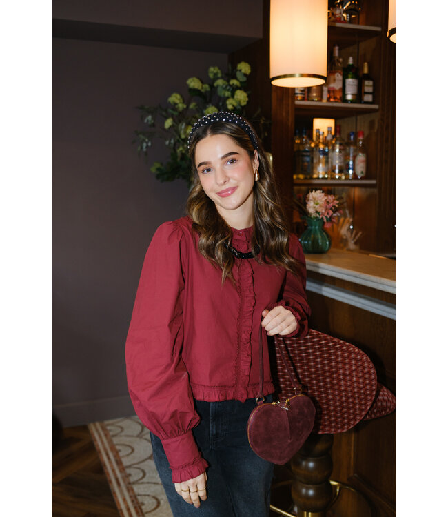 Harper & Yve Ellie Blouse - Wine Berry