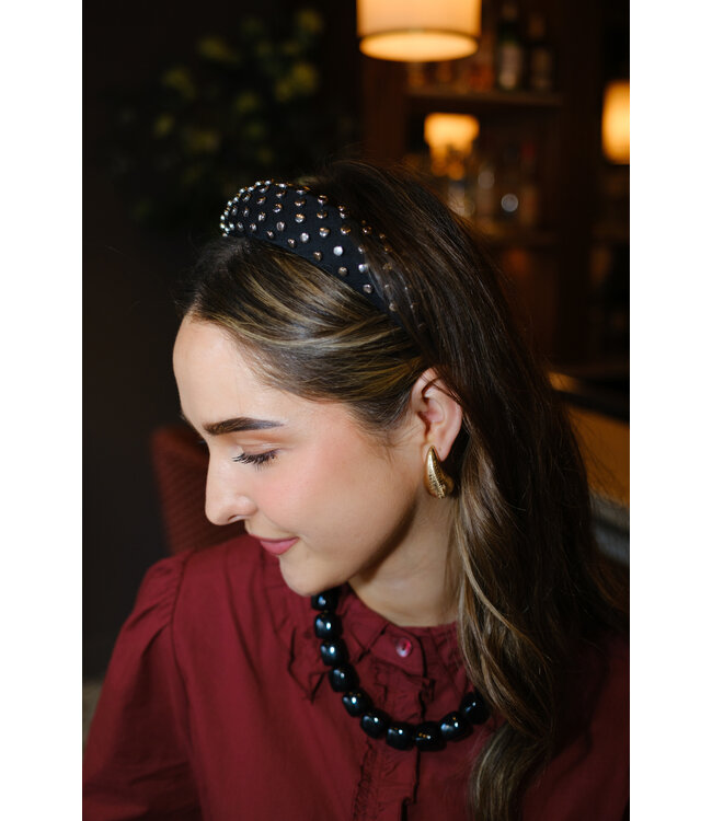 Black Colour Timi Headband - Black