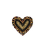 Biba Broche Heart - Grey/Gold