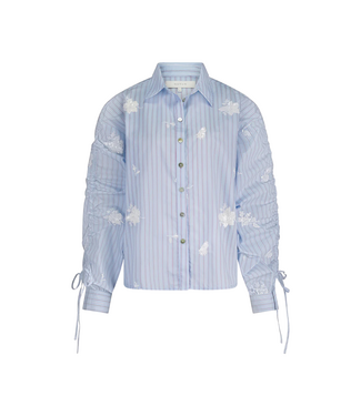 Nukus Rosa Blouse Stripe - Sky/Kiss