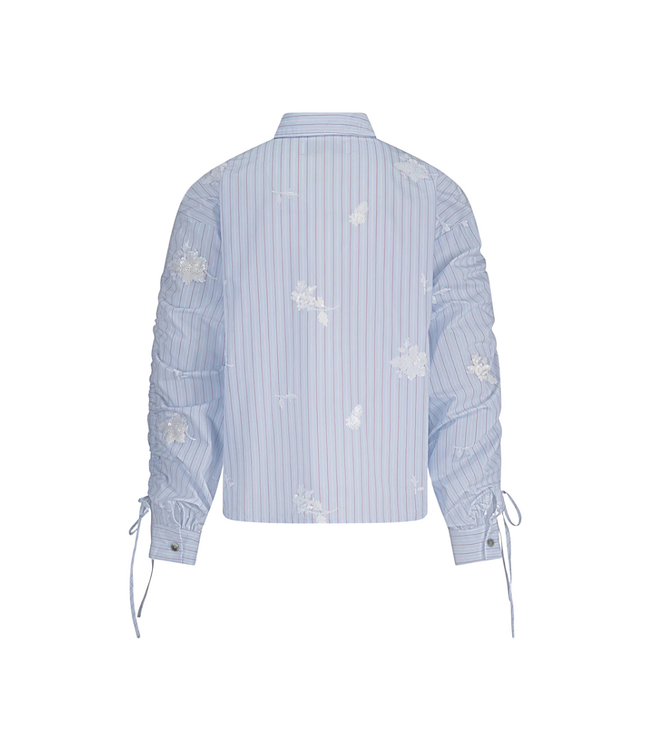 Nukus Rosa Blouse Stripe - Sky/Kiss