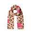 Color Club Sjaal Casual Heart - Camel Leopard