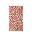 Color Club Sjaal Casual Heart - Camel Leopard