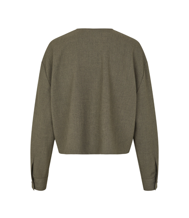 MbyM Lican Blouse - Deep Green Melange