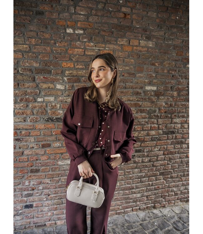 Sisters Point Garwin Jacket - Deep Bordeaux