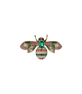 Broche Buzzy - Green/Pink