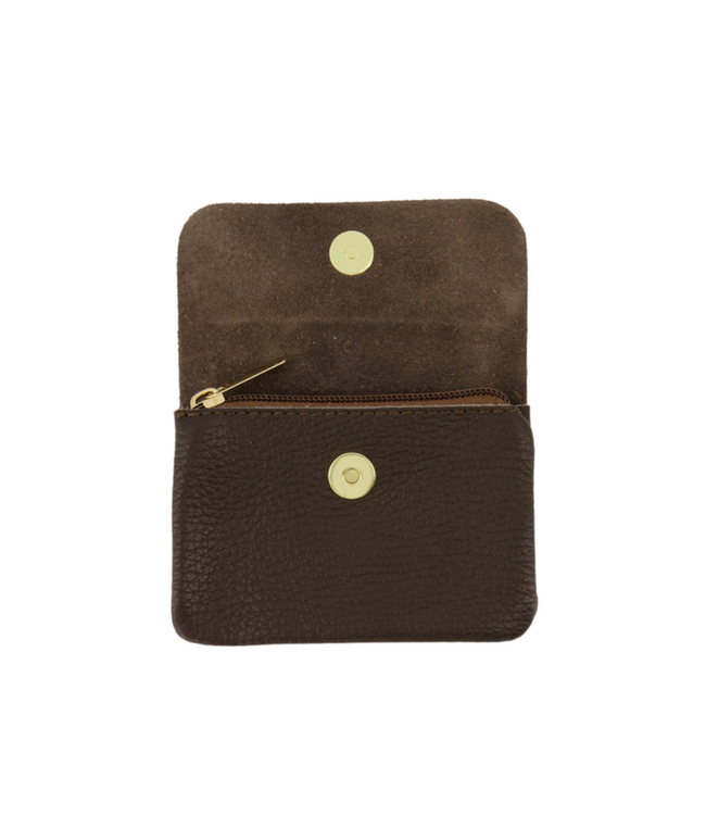 Color Club Portemonnee Lisa Small - Dark Brown