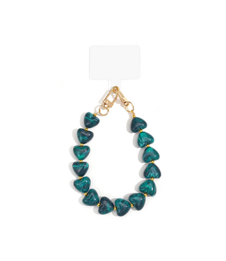 Telefoonkoord Casual Heart - Peacock Blue