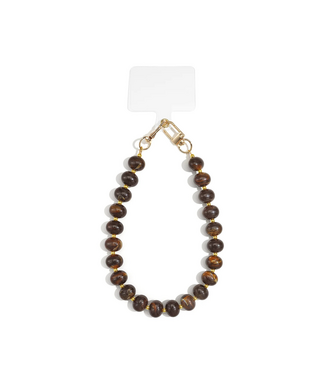 Telefoonkoord Joel Beads - Dark Brown