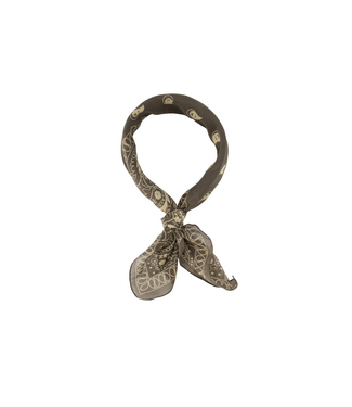 Sjaal met Print Astrid - Dark Brown