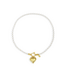Ketting Pearls with Heart - Gold