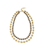 Ketting Double Beads - Gold/Dark Brown