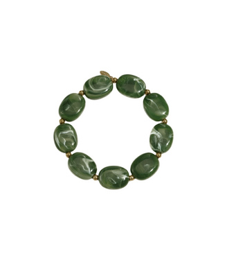 Armband Marble Beads - Army Green
