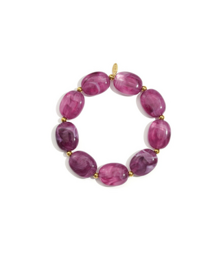 Armband Marble Beads - Dark Purple