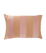 Zusss Kussen Streep Katoen/Velvet 60x40cm - Roze