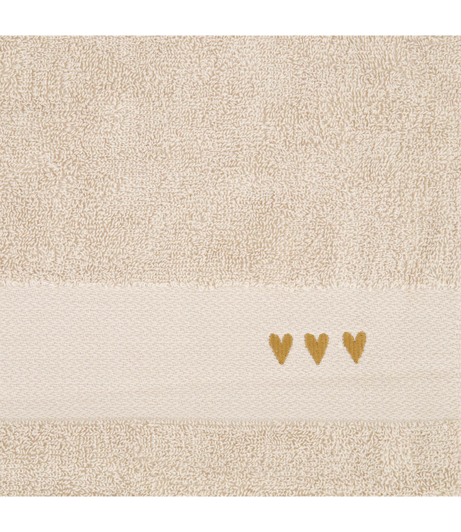 Zusss Keukenset Streep Hartjes - Multicolor/Zand