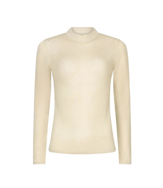 Ydence Knitted Top Lotte - Ecru/Gold