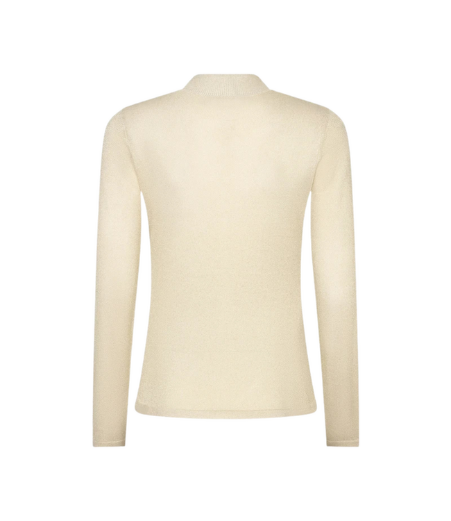 Ydence Knitted Top Lotte - Ecru/Gold