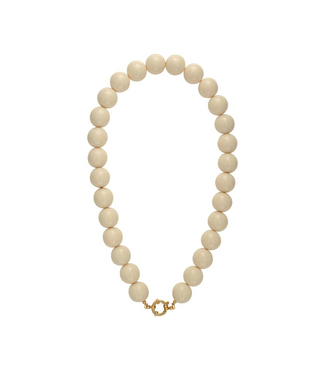 Ketting Casual Beads 15mm - Creme