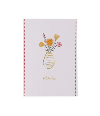 Zusss Wenskaart Broche Beterschap - Multicolor