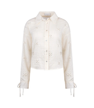 Nukus Bailey Blouse Beads - Off White