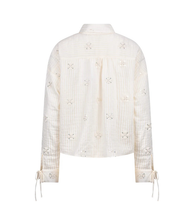 Nukus Bailey Blouse Beads - Off White