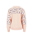 Zusss V-Hals Sweater met Tekst Kiss Kiss - Light Pink