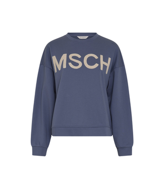 Moss Copenhagen Mela Briena Sweatshirt - Vintage Indigo/Oatmeal
