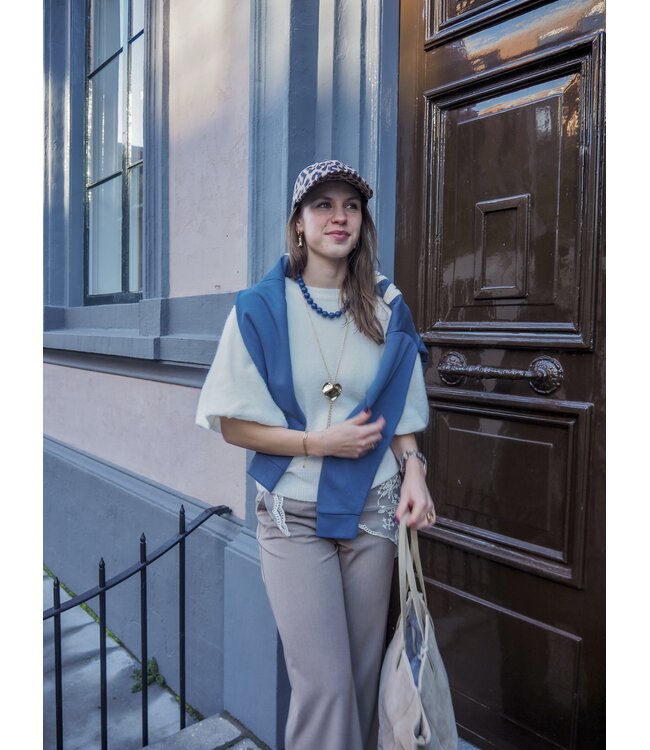 Moss Copenhagen Jinie Hope 2/4 Pullover - Egret