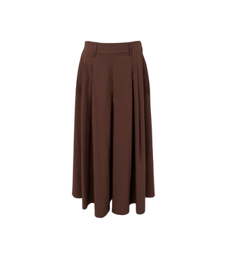 Black Colour Davina Split Skirt - Coffee
