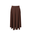 Black Colour Davina Split Skirt - Coffee