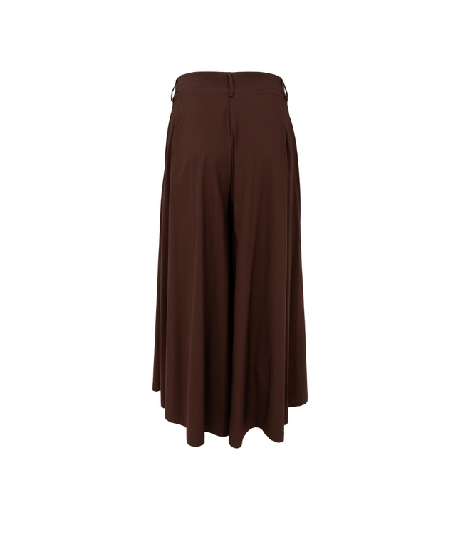 Black Colour Davina Split Skirt - Coffee