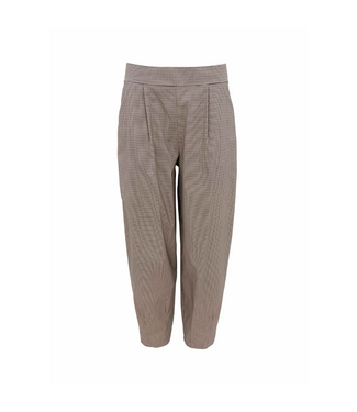 Black Colour Davina Art Barrel Pant - Brown