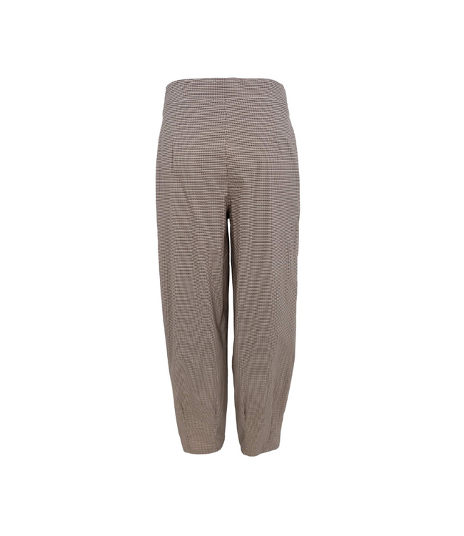 Black Colour Davina Art Barrel Pant - Brown