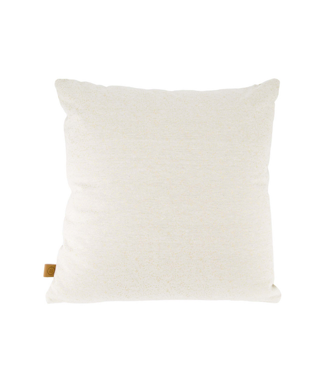 Zusss Kussen Hartjes 45x45cm - Zand/Goud