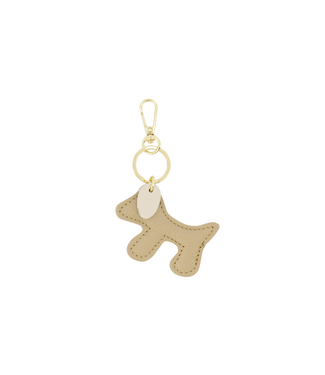 Bag Charm Bumpy - Taupe/Ecru