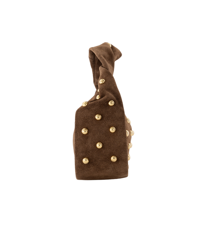 Color Club Lottie Suede Bag - Taupe