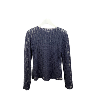 Bloom Lace Top - Dark Blue