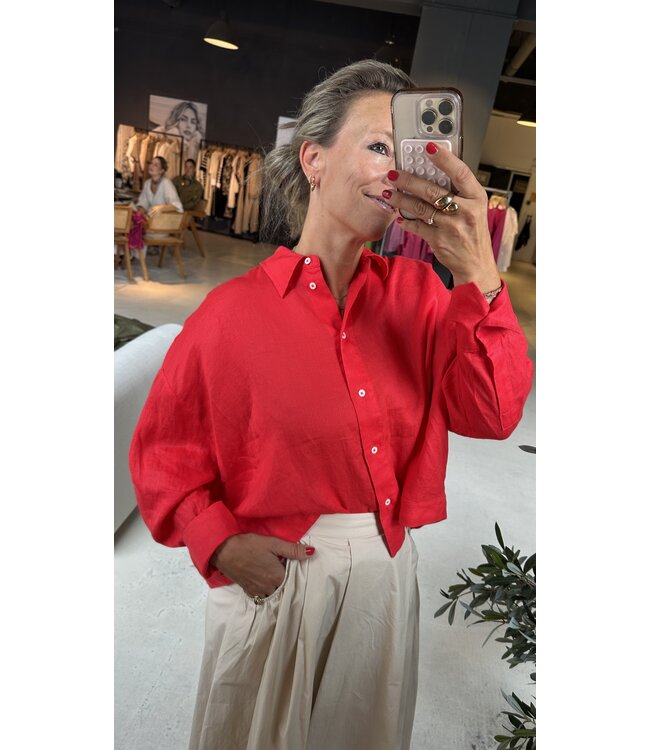 JCSophie Laurentine Blouse - Poppy Red