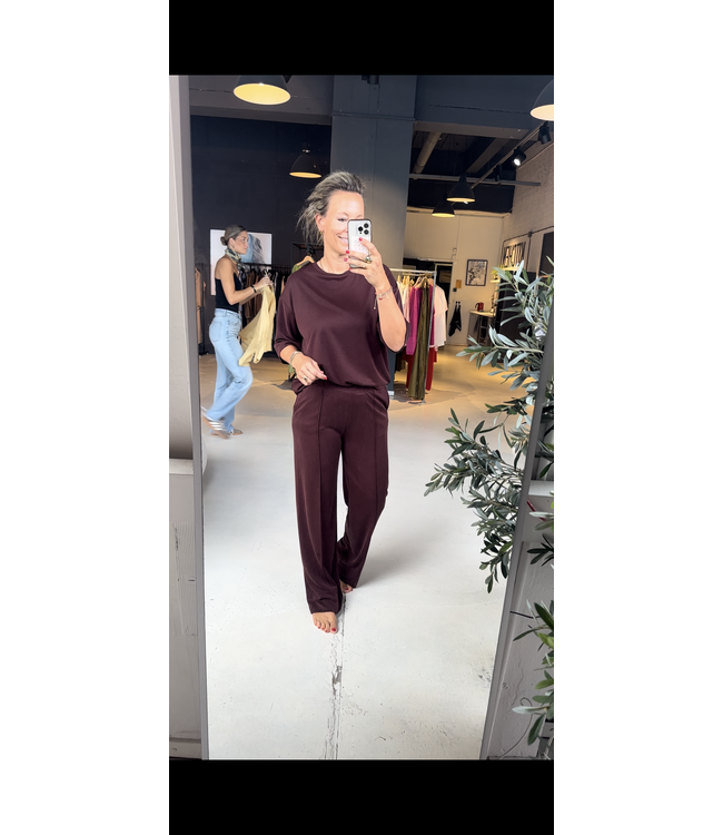 JCSophie Lime Top - Maroon